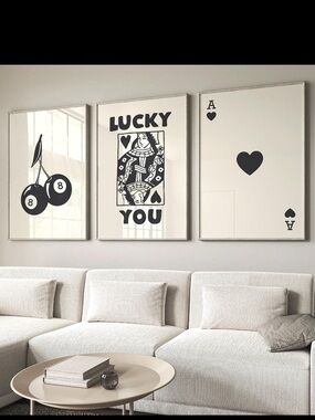 Canvas Playing Cards Wall Art